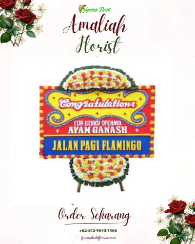 Bunga Papan Congratulation di Dinoyo